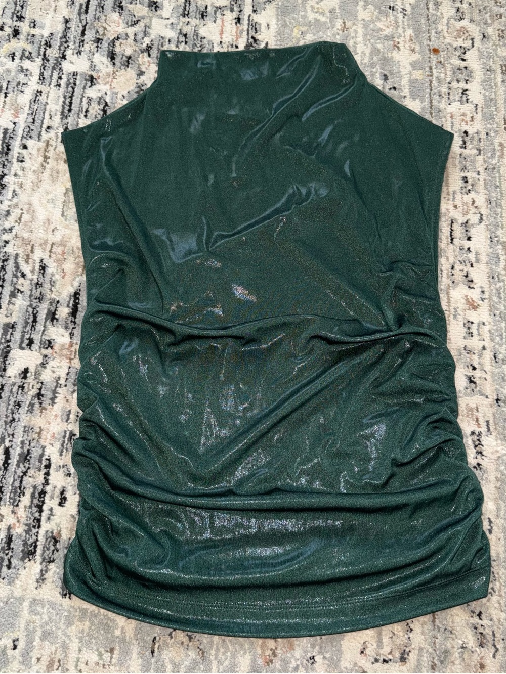 NWT Maeve turtleneck body con tank top green Small